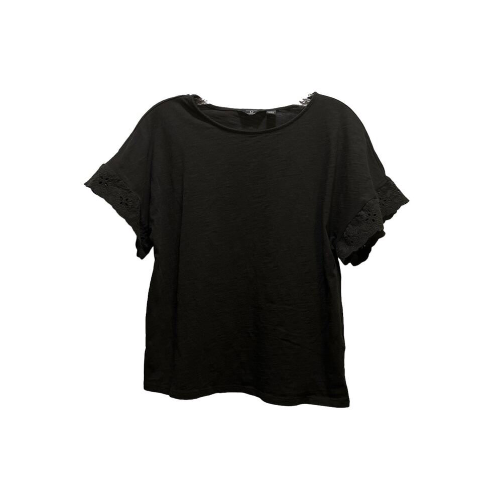 G By Giuliana Crewneck Eyelet Sleeves S